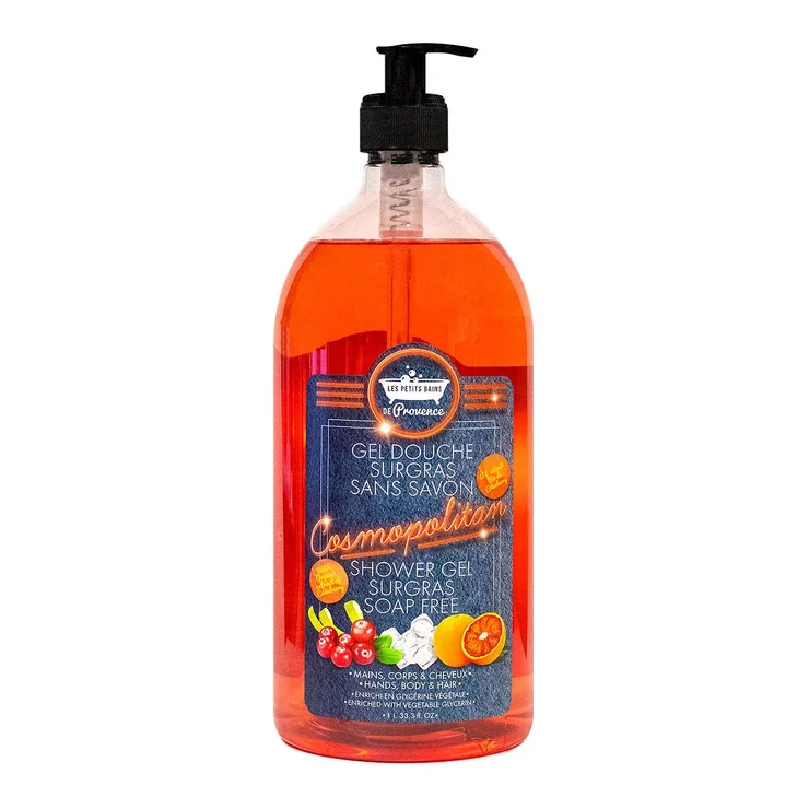 [NgRT011uyRT0011771] Gel Douche 1L Cocktail Cosmopolitan Les Petits Bains de Provence