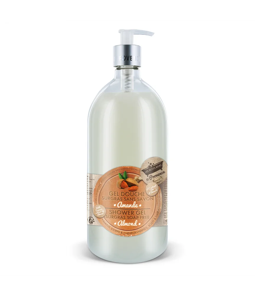 [NgRT011uyRT0011775] Gel Douche Amande 1 L Les Petits Bains de Provence
