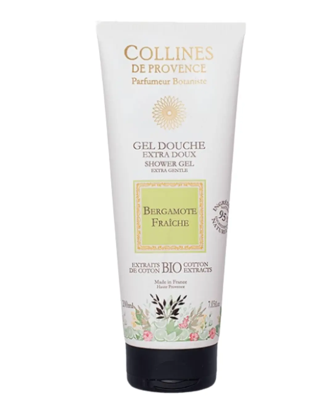 [NgRT011uyRT0011782] Gel Douche Bergamote Fraiche 200ml Collines de Provence