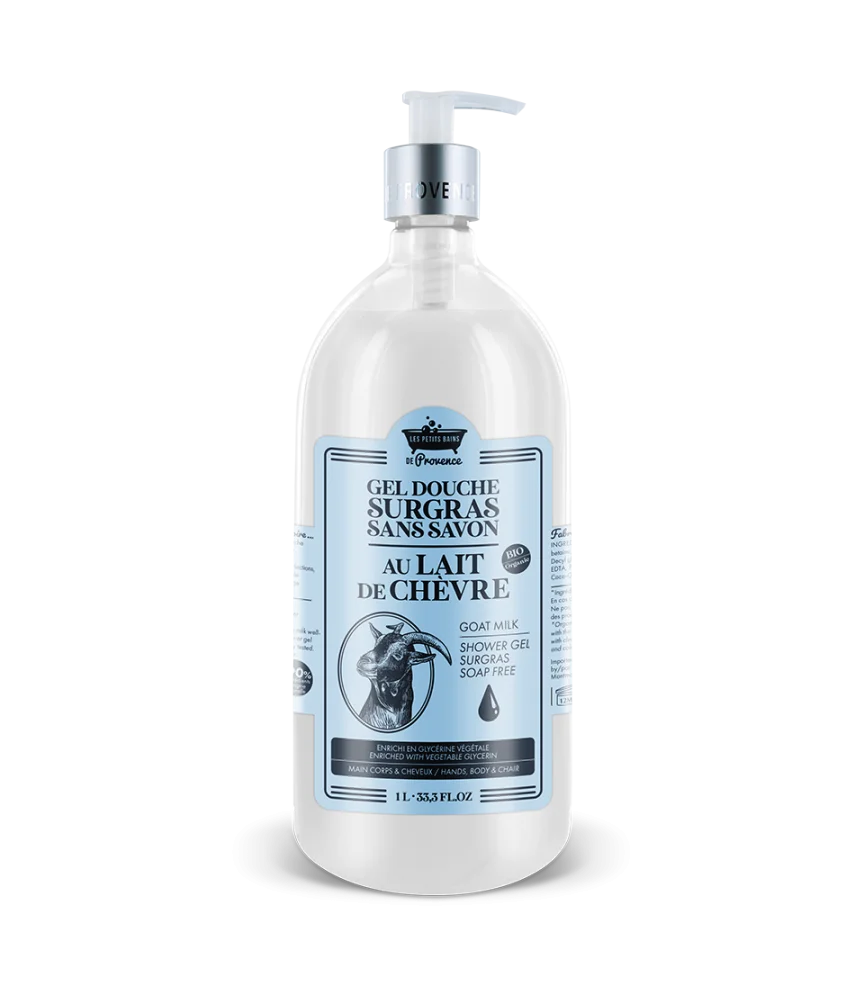 [NgRT011uyRT0011817] Gel Douche Lait de Chèvre 1 L Les Petits Bains de Provence 