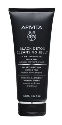 [NgRT011uyRT0011901] Gel Nettoyant Noir Visage & Yeux Black Detox Apivita