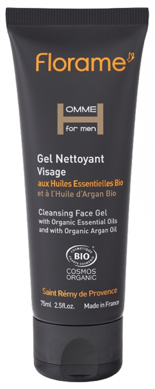 Florame Homme Gel Nettoyant Visage Bio 75 ml