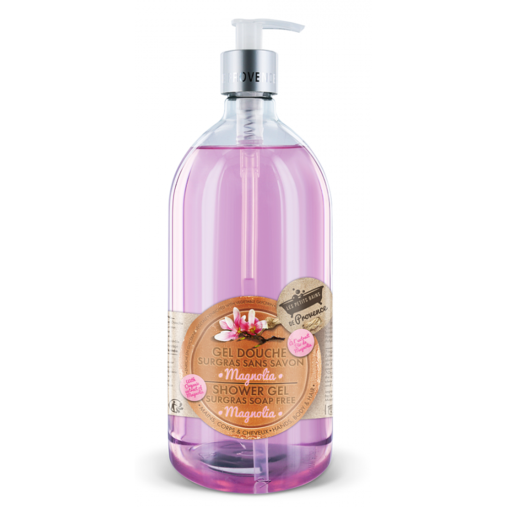 [NgRT011uyRT0011933] Gel douche 1L Magnolia Les Petits Bains de Provence