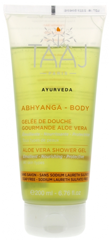 Abhyanga Gelée de Douche Gourmande Aloe Vera 200ml Taaj 