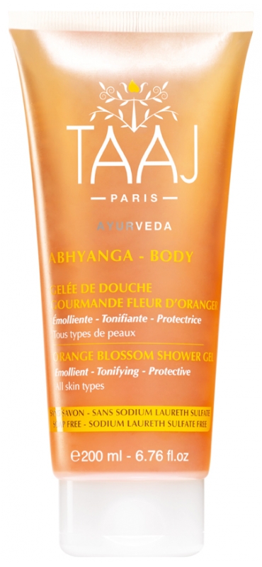 Abhyanga Gelée de Douche Gourmande Fleur d'Oranger 200ml Taaj 