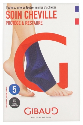 Gibaud Soin Cheville Chevillère Bleue