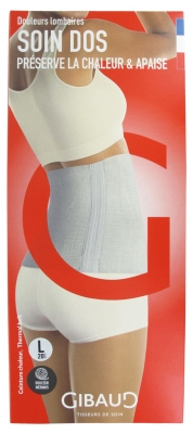 Gibaud Soin Dos Ceinture Chaleur Écru Hauteur 20 cm