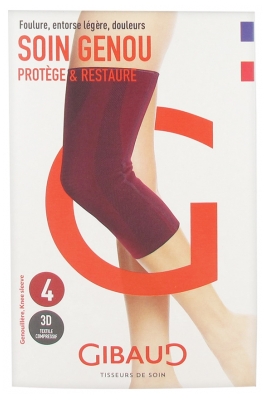 Gibaud Soin Genou Genouillère Rouge