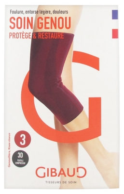 Gibaud Soin Genou Genouillère Rouge