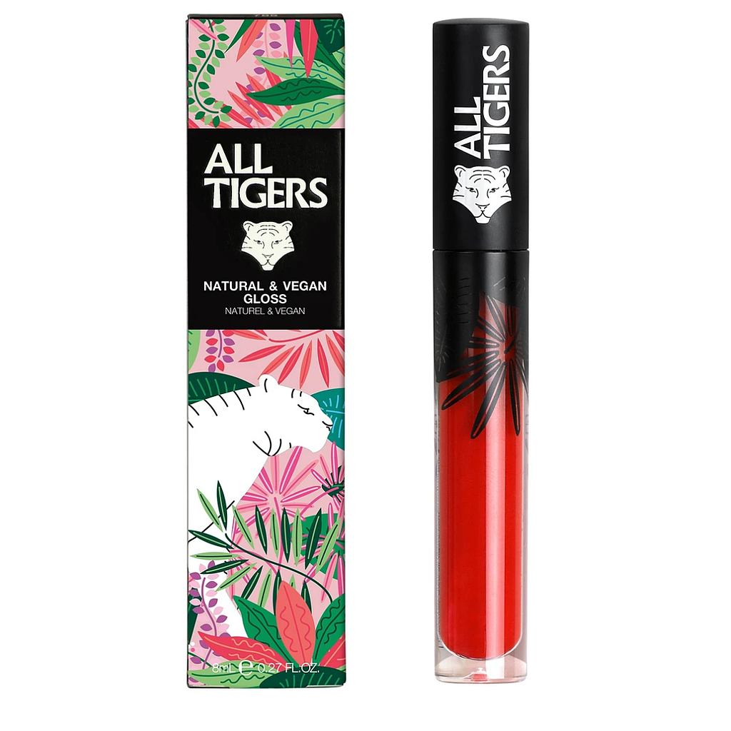[NgRT011uyRT0012364] Gloss Vegan Rouge Orangé All Tigers
