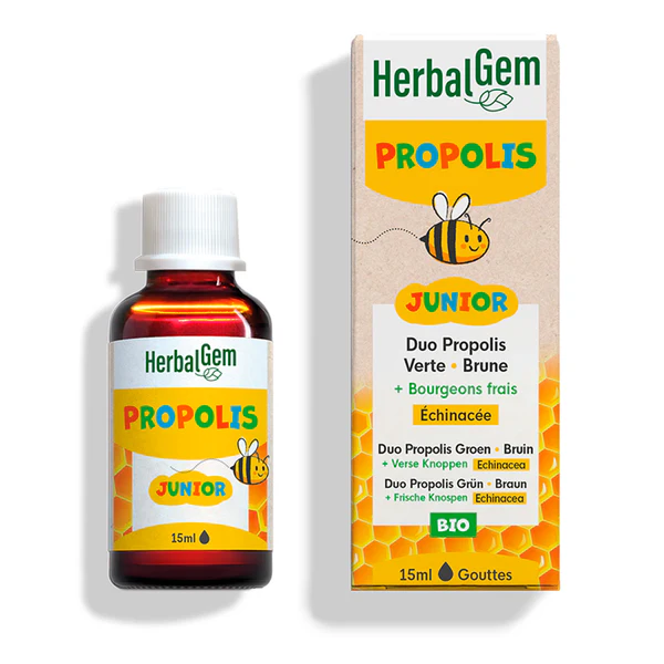 [NgRT011uyRT0013079] Propolis Junior Gouttes Immunité Bio 15ml HerbalGem