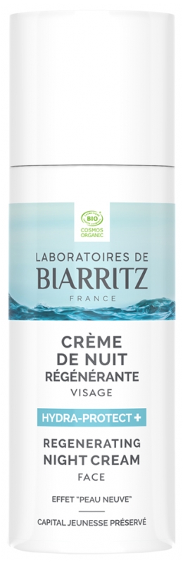 HYDRA-PROTECT + Crème de Nuit Régénérante Visage Bio 50 ml Laboratoires de Biarritz 