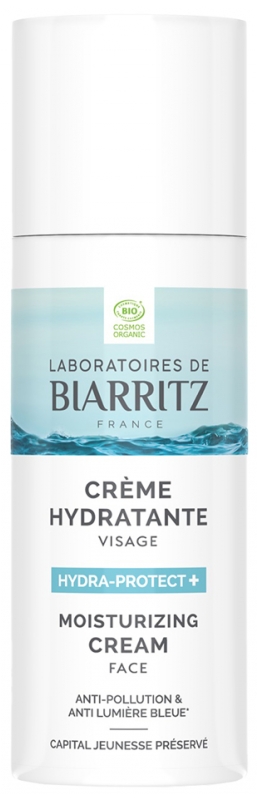 [NgRT011uyRT0013607] HYDRA-PROTECT + Crème Hydratante Visage Bio 50 ml Laboratoires de Biarritz 