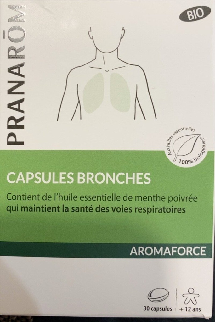[NgRT011uyRT0002398] Aromaforce Capsules Bronches Bio 30 Capsules Pranarôm 
