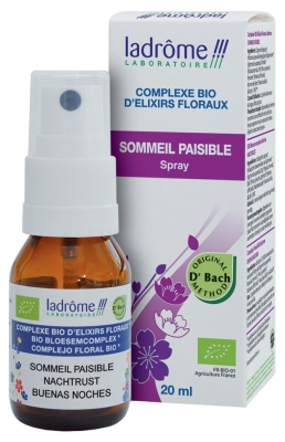 [844FgT00004vy6p] Ladrôme Complexe Bio d'Elixirs Floraux : Spray Sommeil Paisible 20 ml