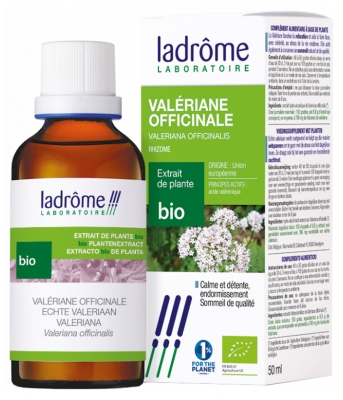 [844FgT00004vy7c] Ladrôme Extrait de Plante Bio Valériane Officinale 50 ml