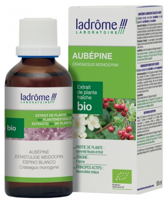 [844FgT00004vy7g] Ladrôme Extrait de Plante Fraîche Bio Aubépine 50 ml