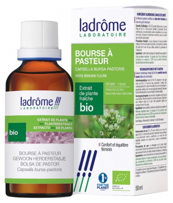 [844FgT00004vy7i] Ladrôme Extrait de Plante Fraîche Bio Bourse à Pasteur 50 ml