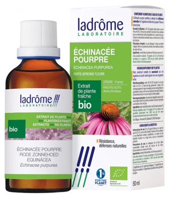 [844FgT00004vy7m] Ladrôme Extrait de Plante Fraîche Bio Echinacée Pourpre 50 ml
