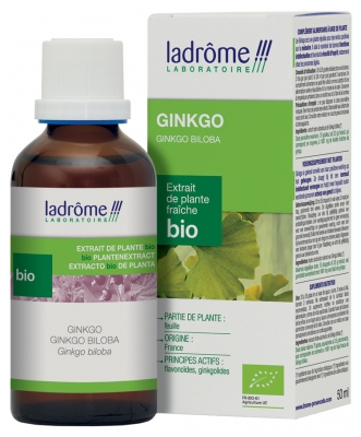 [844FgT00004vy7p] Ladrôme Extrait de Plante Fraîche Bio Ginkgo 50 ml