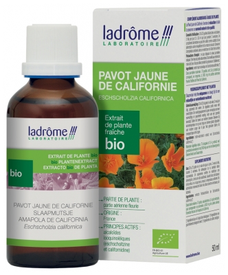 [844FgT00004vy7w] Ladrôme Extrait de Plante Fraîche Bio Pavot Jaune de Californie 50 ml