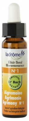 [844FgT00004vy86] Ladrôme Fleurs De Bach Elixir Floral N°1 : Aigremoine Bio 10 ml