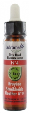 Ladrôme Fleurs De Bach Elixir Floral N°4 : Bruyère Bio 10 ml