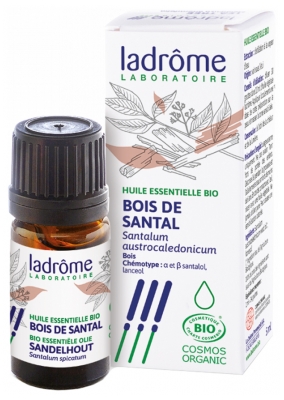 [844FgT00004vy8v] Ladrôme Huile Essentielle Bois de Santal (Santalum austrocaledonicum) Bio 5 ml