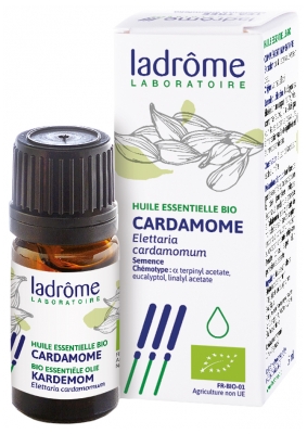 [844FgT00004vy8z] Ladrôme Huile Essentielle Cardamome (Elettaria cardomomum) Bio 5 ml