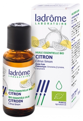 [844FgT00004vy92] Ladrôme Huile Essentielle Citron (Citrus limon) Bio 30 ml