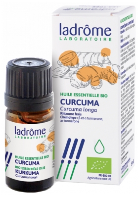 Ladrôme Huile Essentielle Curcuma (Curcuma longa) Bio 5 ml