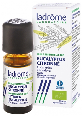Ladrôme Huile Essentielle Eucalyptus Citronné (Eucalyptus citriodora) Bio 10 ml