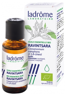 Ladrôme Huile Essentielle Ravintsara (Cinnamomum camphora ct 1,8-cineol) Bio 30 ml