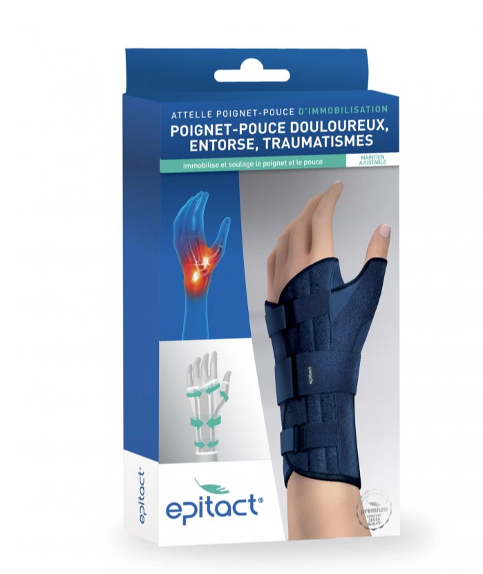 [NgRT011uyRT0002480] Attelle Poignet Pouce d'Immobilisation Gauche M Epitact