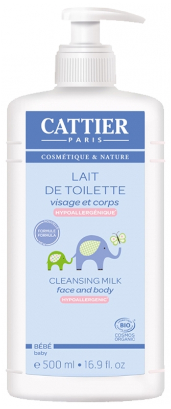 [NgRT011uyRT0016017] Bébé Lait de Toilette Hypoallergénique 500ml Cattier