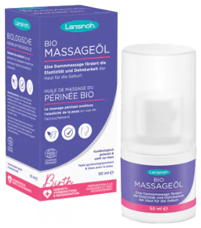 Lansinoh Huile de massage du périnée bio