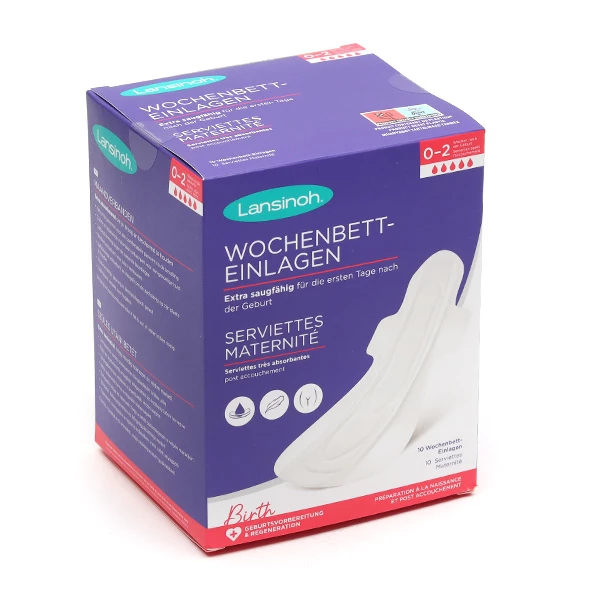 [NgRT011uyRT0016114] Lansinoh Serviettes maternité 0-2 semaines