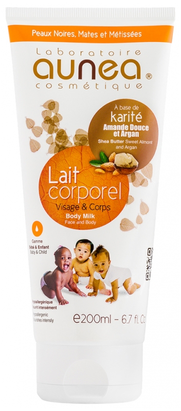 [NgRT011uyRT0002510] Lait Corporel Visage Corps 200 ml Aunéa