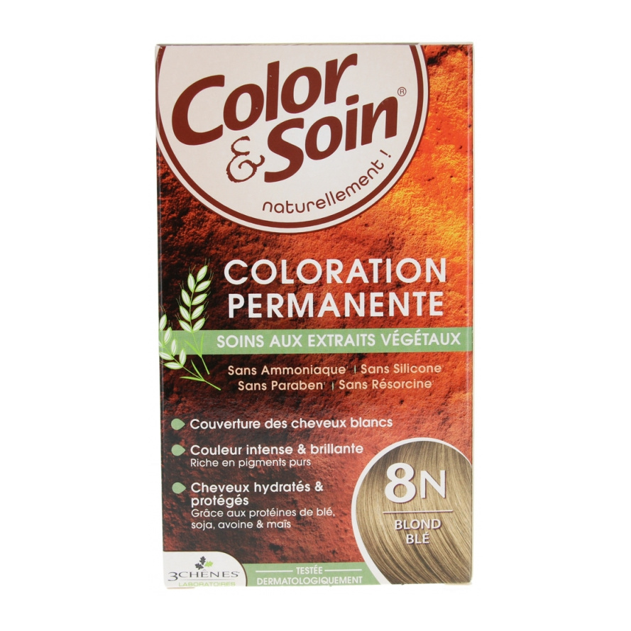 [NgRT011uyRT0016577] Coloration Blond blé 8N Color & Soin Les 3 Chênes
