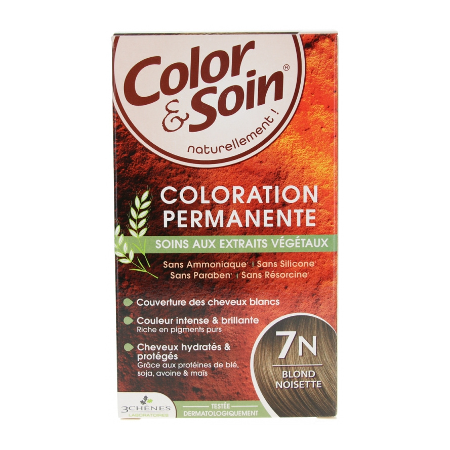 [NgRT011uyRT0016588] Coloration Blond noisette 7N Color & Soin Les 3 Chênes