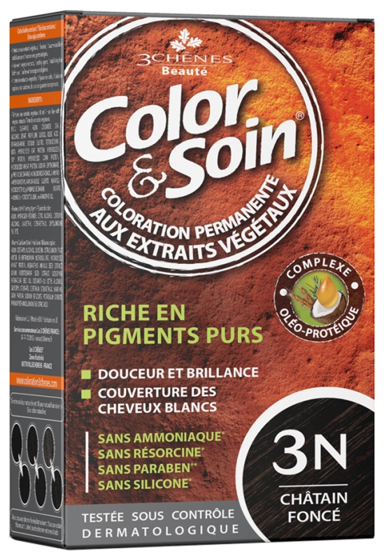 [NgRT011uyRT0016599] Color & Soin Châtain fonce 3N Les 3 Chênes