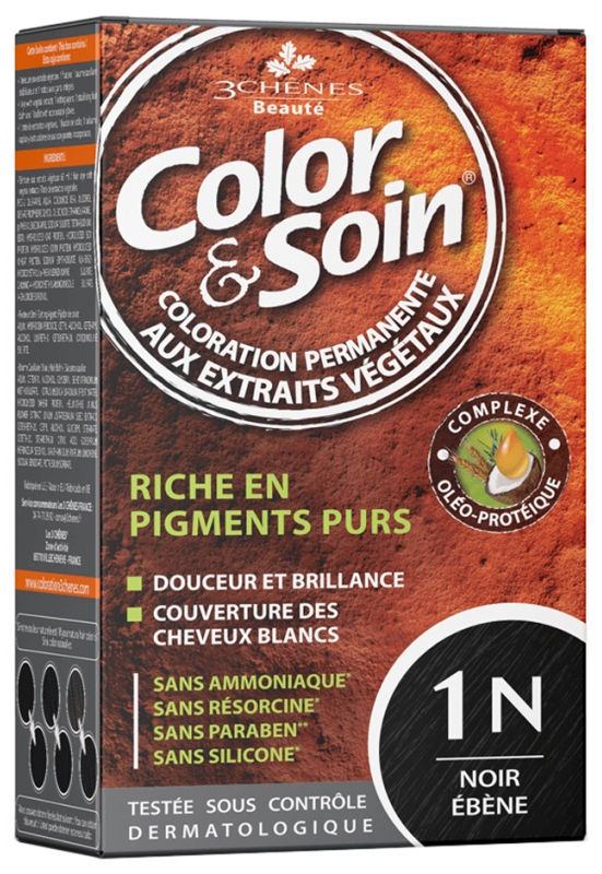 [NgRT011uyRT0016604] Color & Soin Noir ébène 1N Les 3 Chênes 