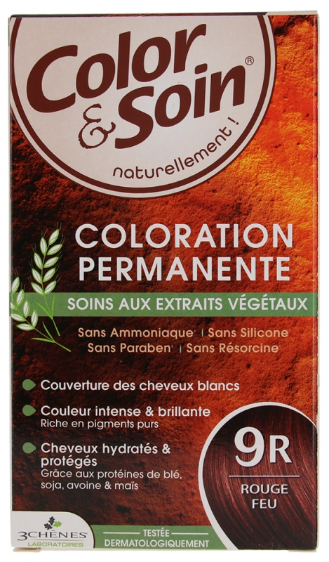 [NgRT011uyRT0016605] Color & Soin Rouge feu 9R Les 3 Chênes 