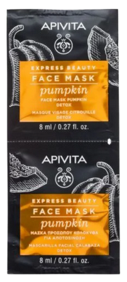 Masque Visage Détox à la Citrouille Express Beauty Apivita