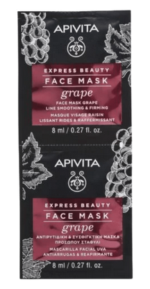 [NgRT011uyRT0018101] Masque Visage Lissant & Raffermissant au Raisin Express Beauty Apivita