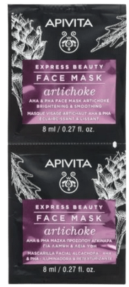[NgRT011uyRT0018110] Masque Visage Éclaircissant & Lissant à l'Artichaut Express Beauty Apivita