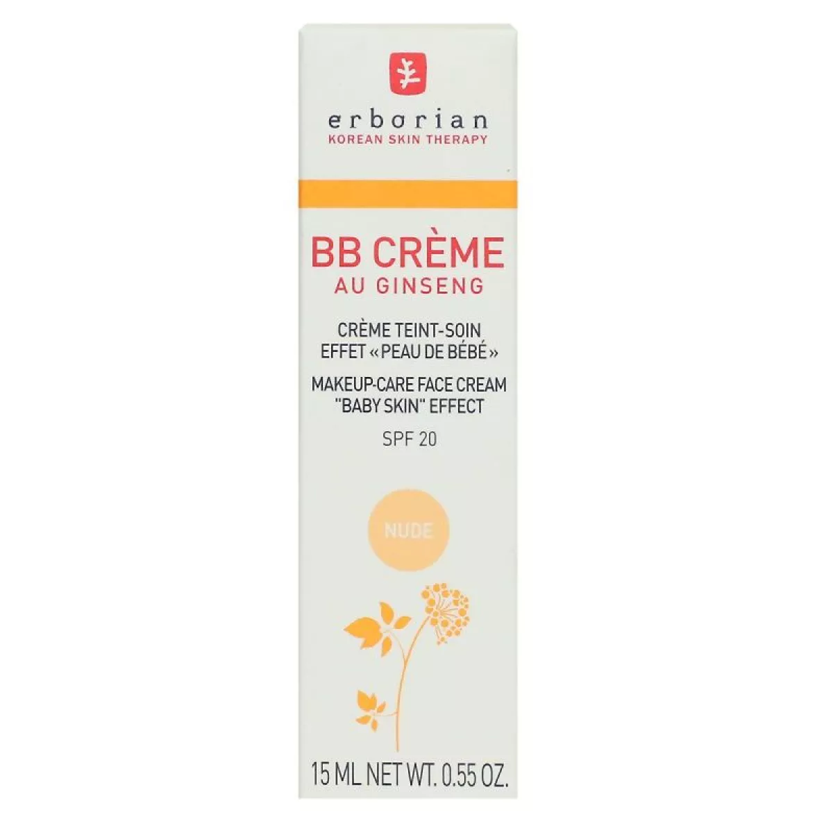 [NgRT011uyRT0002767] BB Crème au Ginseng 15ml Nude Erborian