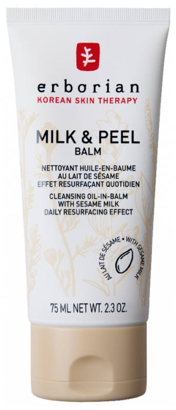 [NgRT011uyRT0018759] Milk & Peel Nettoyant Huile-en-Baume au Lait de Sésame 75 ml Erborian