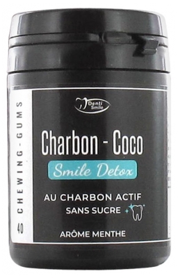 Denti Smile Charbon Coco Sans Sucre Menthe 40 Chewing-Gums