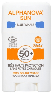 Alphanova Sun Stick Solaire Blue Whale Visage SPF50+ Bio 12 g